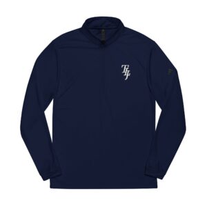Adidas®Navy Performance Quarter-Zip Pullover